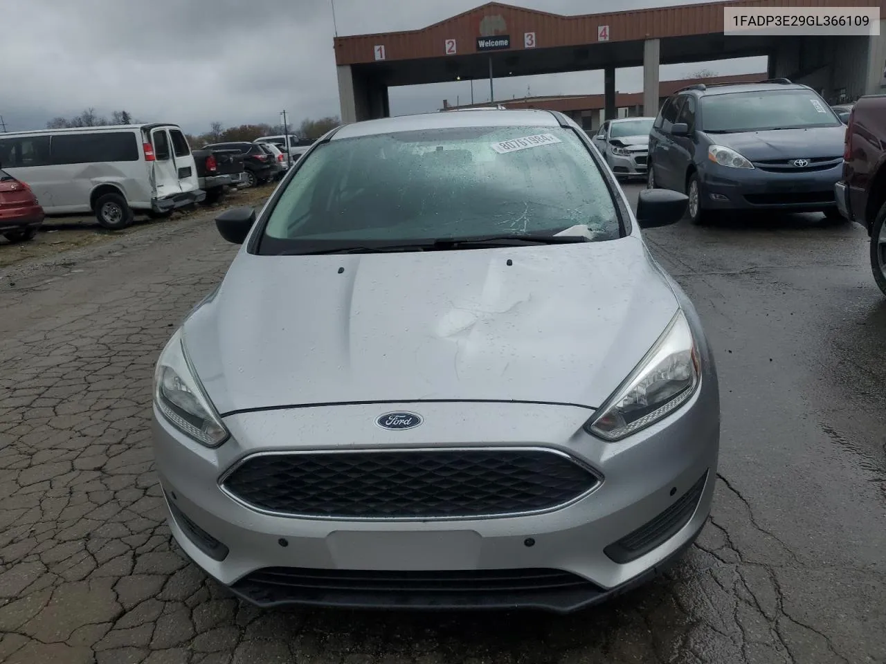 2016 Ford Focus S VIN: 1FADP3E29GL366109 Lot: 80761984