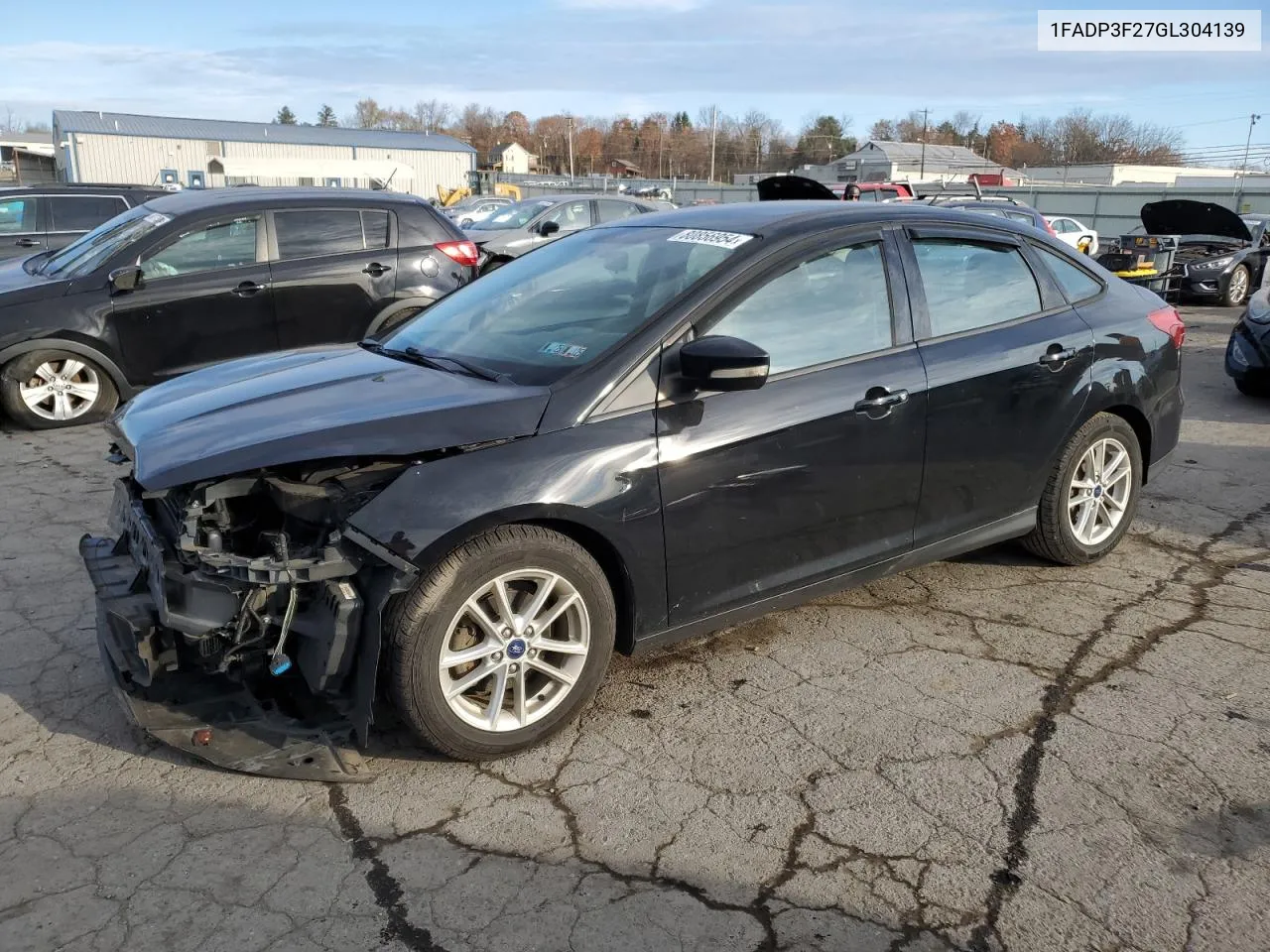 2016 Ford Focus Se VIN: 1FADP3F27GL304139 Lot: 80856954