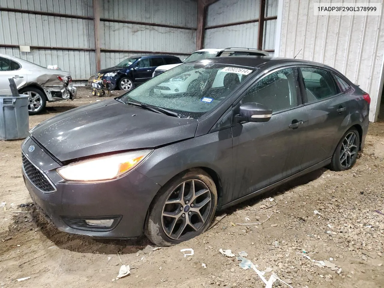 2016 Ford Focus Se VIN: 1FADP3F29GL378999 Lot: 80922614