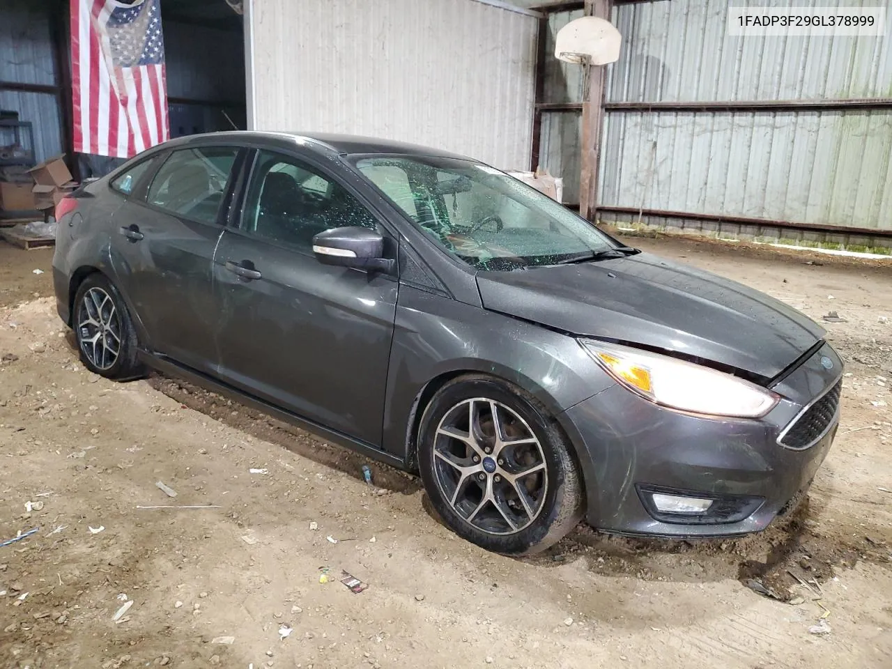 2016 Ford Focus Se VIN: 1FADP3F29GL378999 Lot: 80922614