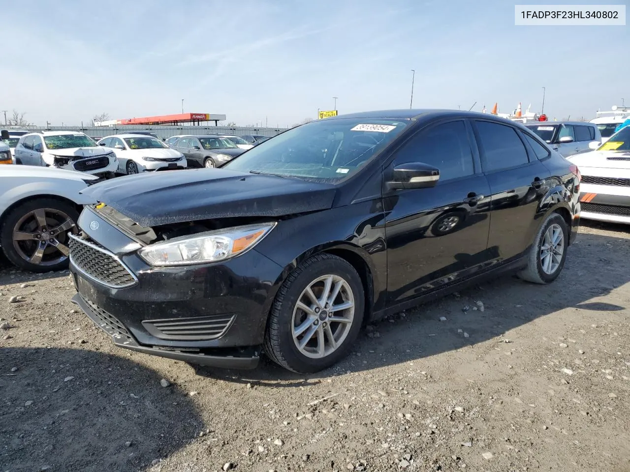 2017 Ford Focus Se VIN: 1FADP3F23HL340802 Lot: 39139054