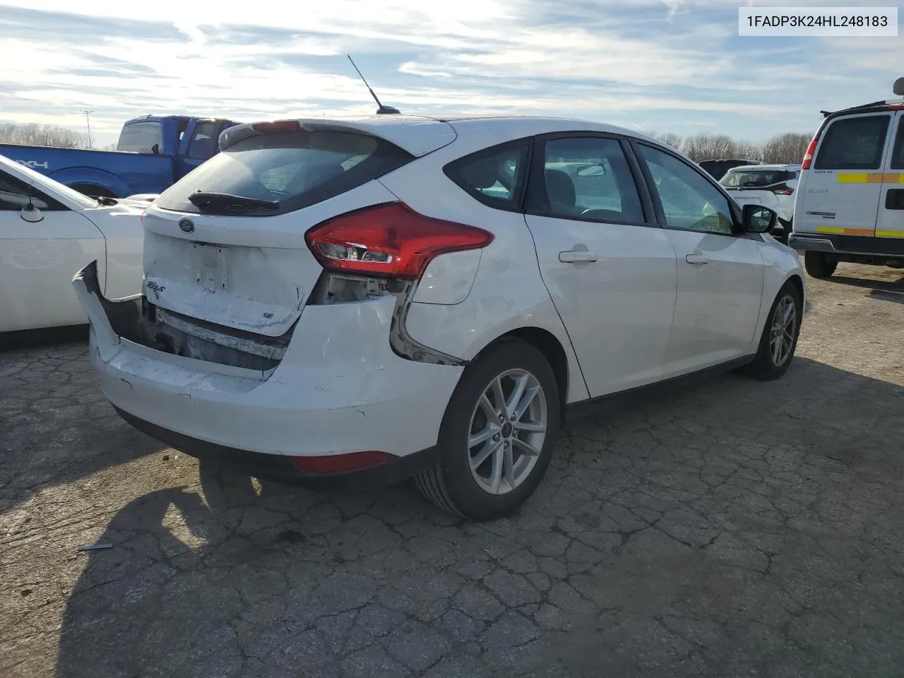 2017 Ford Focus Se VIN: 1FADP3K24HL248183 Lot: 41389424