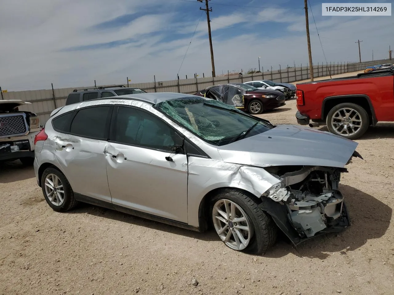 2017 Ford Focus Se VIN: 1FADP3K25HL314269 Lot: 50632854