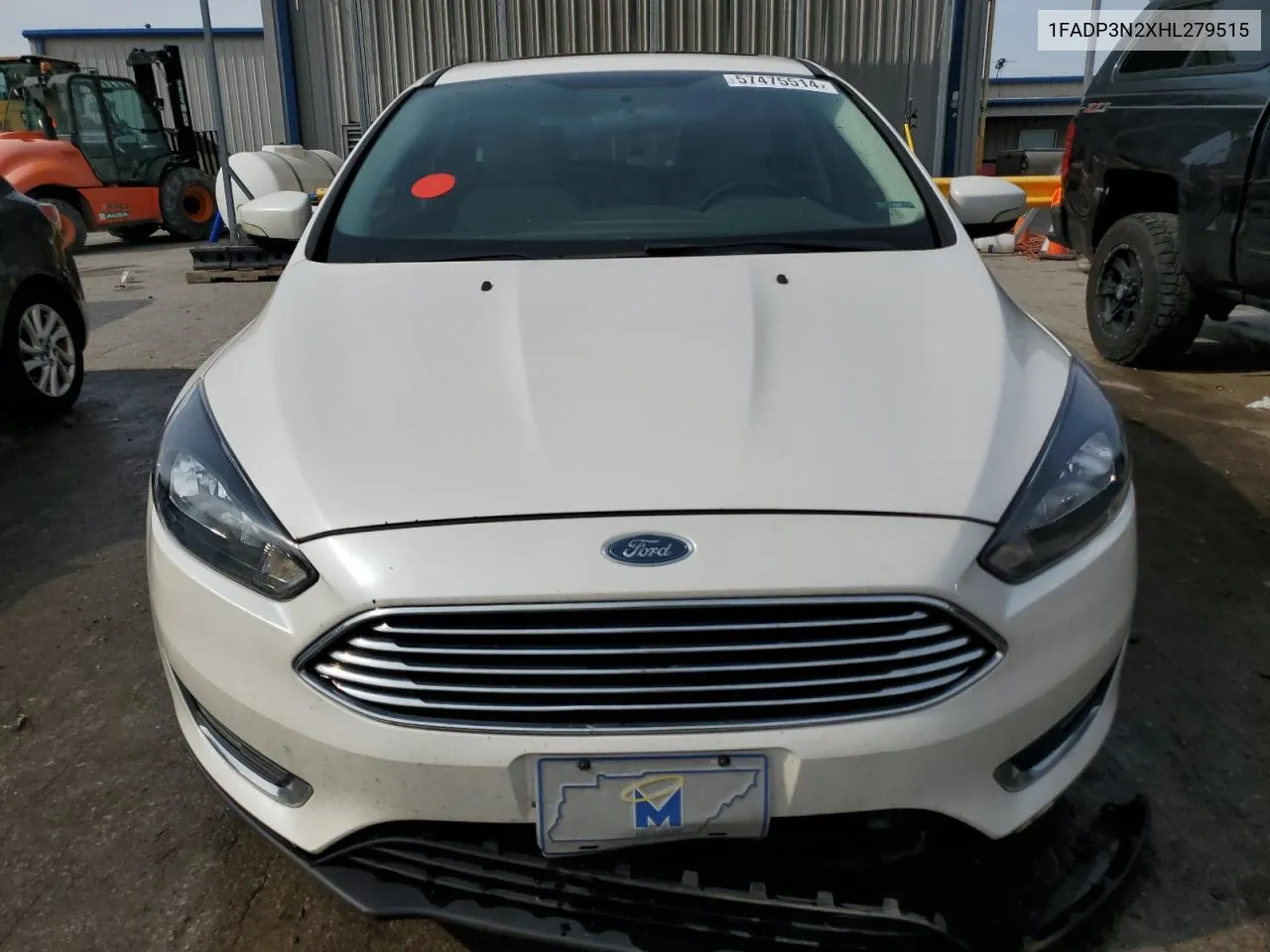 2017 Ford Focus Titanium VIN: 1FADP3N2XHL279515 Lot: 57475514