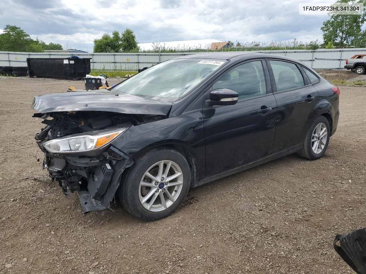 2017 Ford Focus Se VIN: 1FADP3F23HL341304 Lot: 58231784