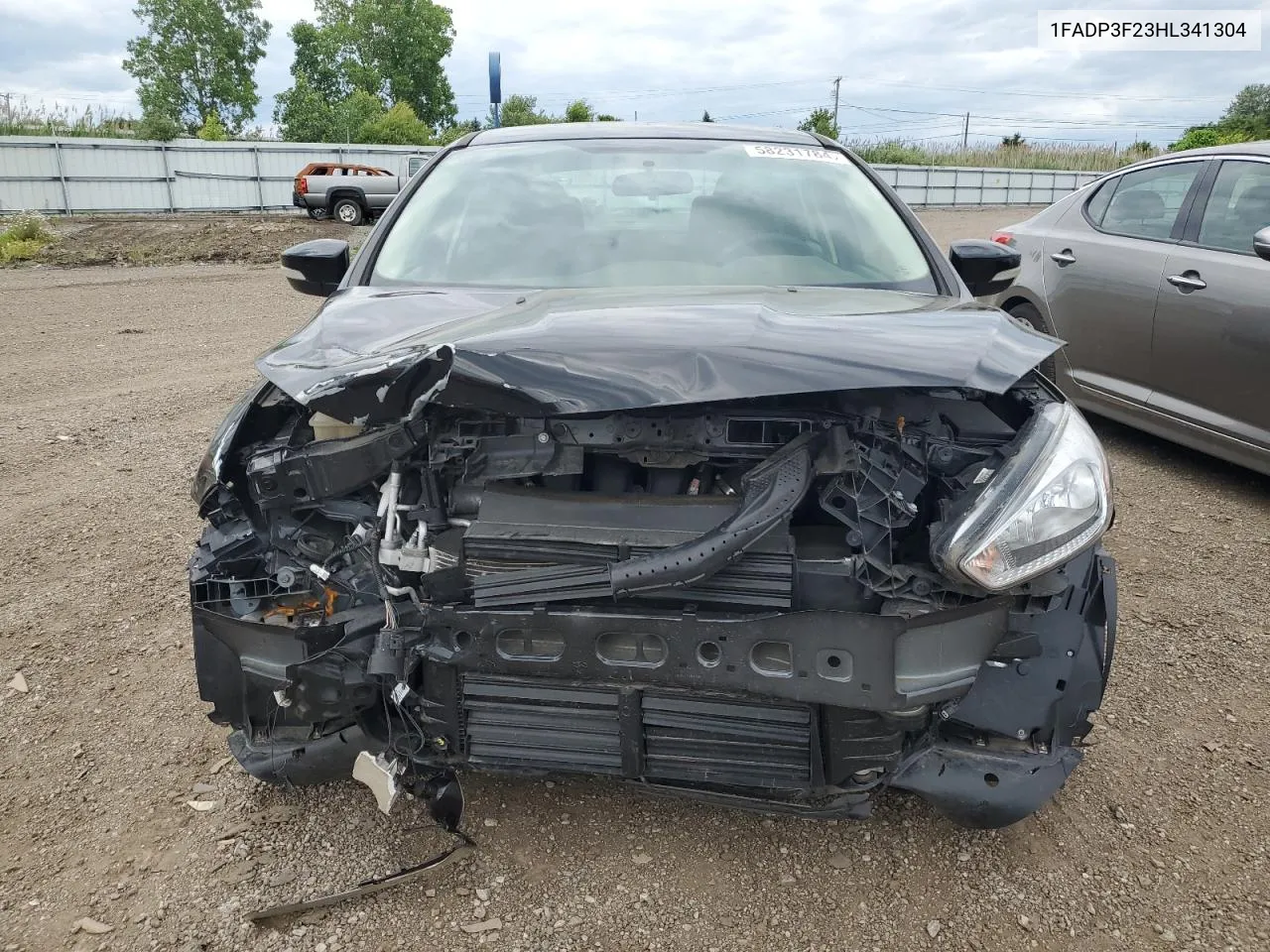 2017 Ford Focus Se VIN: 1FADP3F23HL341304 Lot: 58231784