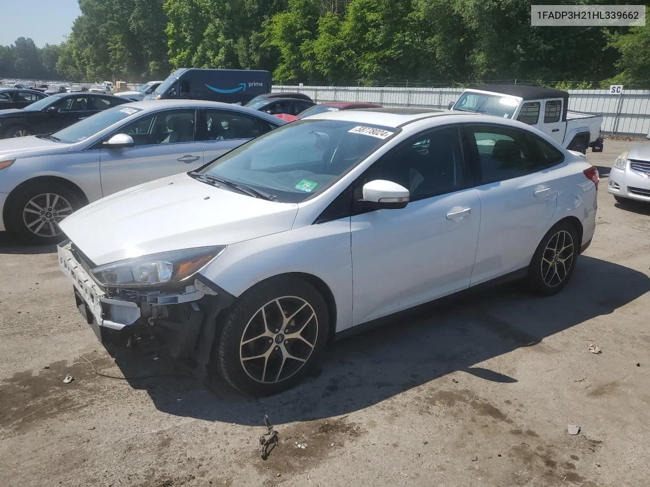 2017 Ford Focus Sel VIN: 1FADP3H21HL339662 Lot: 58778024