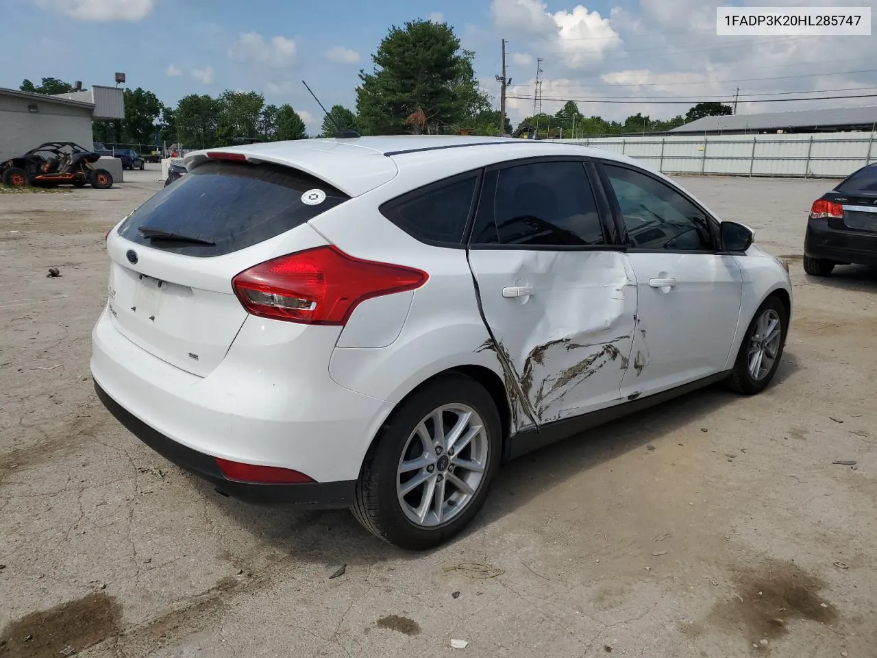 2017 Ford Focus Se VIN: 1FADP3K20HL285747 Lot: 59928084