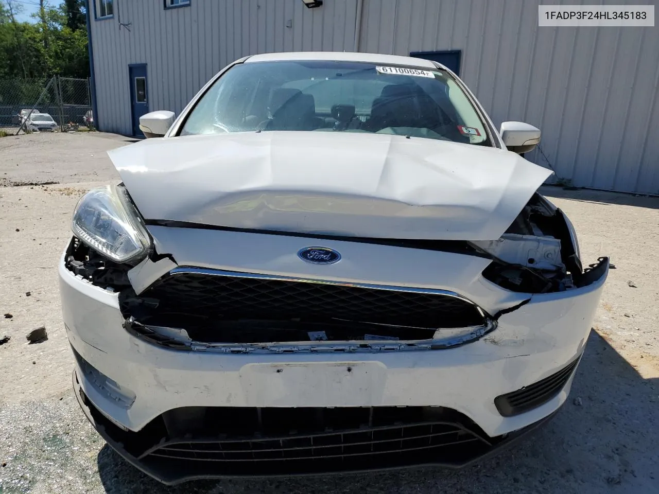 2017 Ford Focus Se VIN: 1FADP3F24HL345183 Lot: 61100654