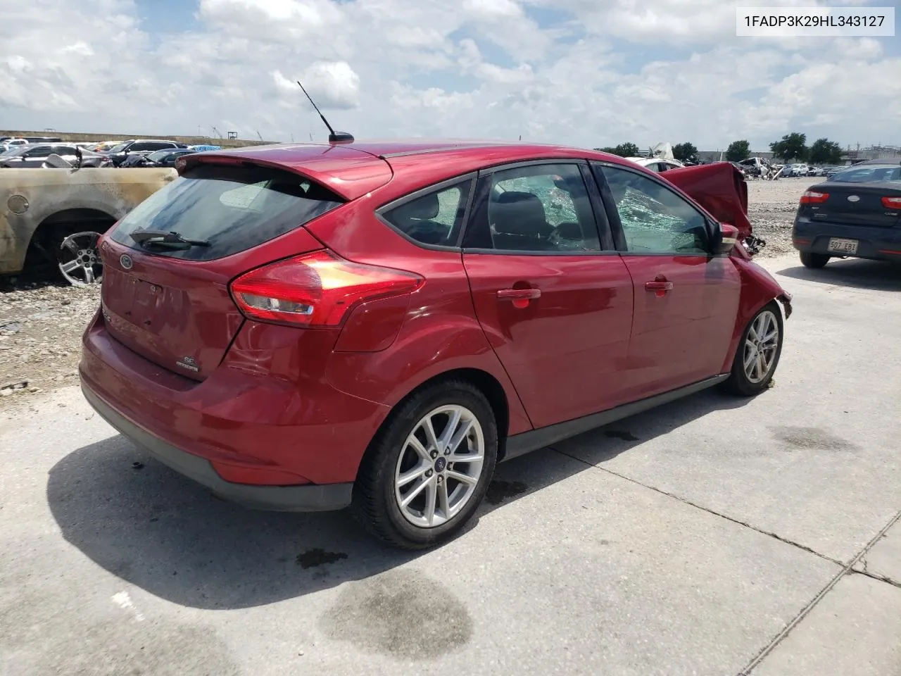 2017 Ford Focus Se VIN: 1FADP3K29HL343127 Lot: 62608264