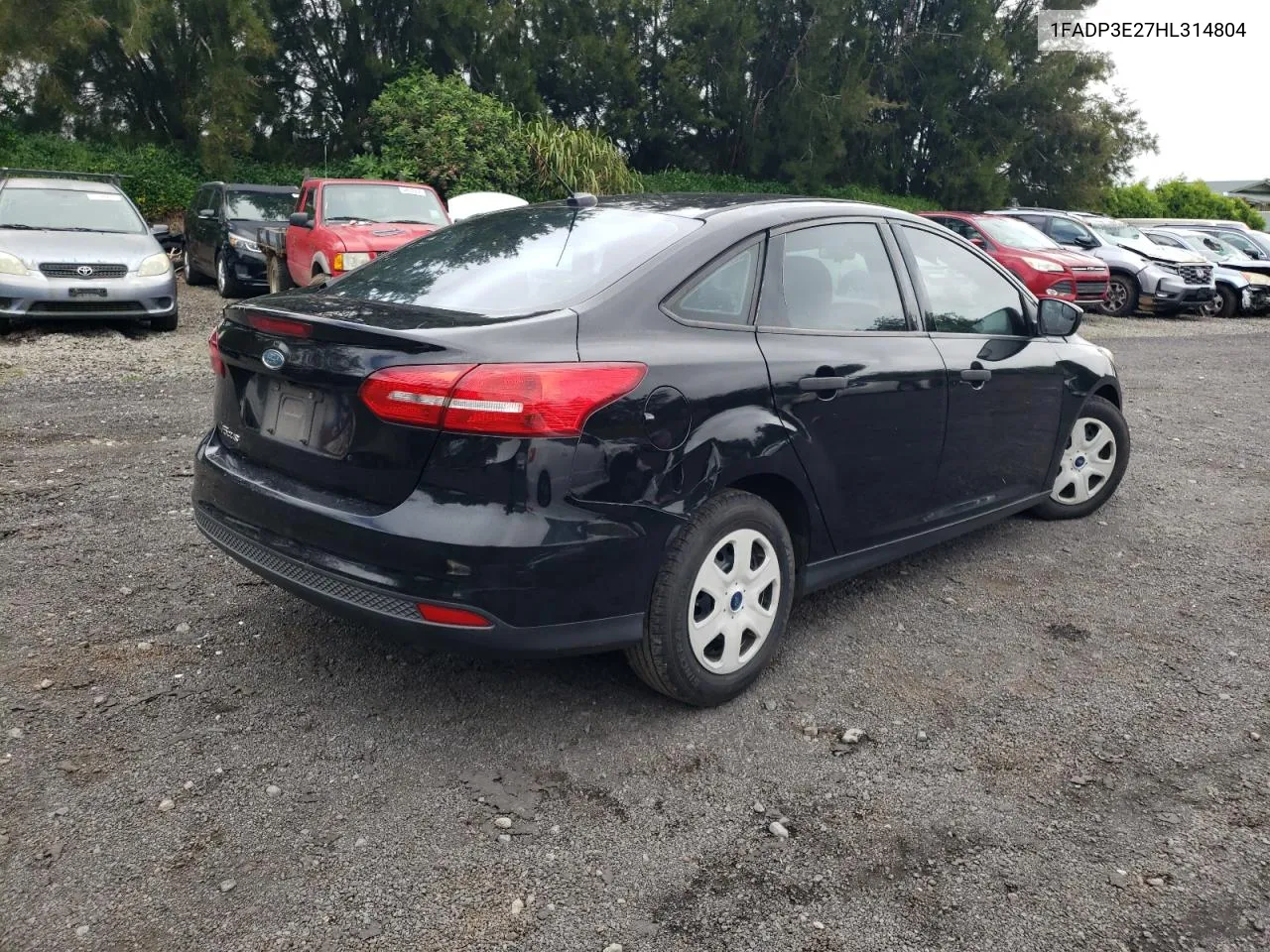 2017 Ford Focus S VIN: 1FADP3E27HL314804 Lot: 62709504