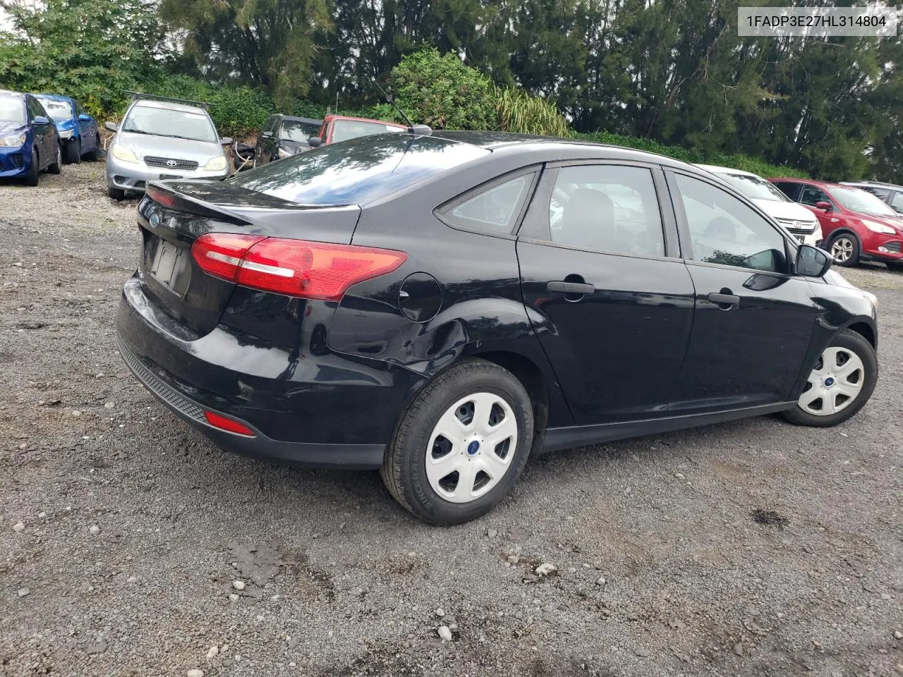 2017 Ford Focus S VIN: 1FADP3E27HL314804 Lot: 62709504