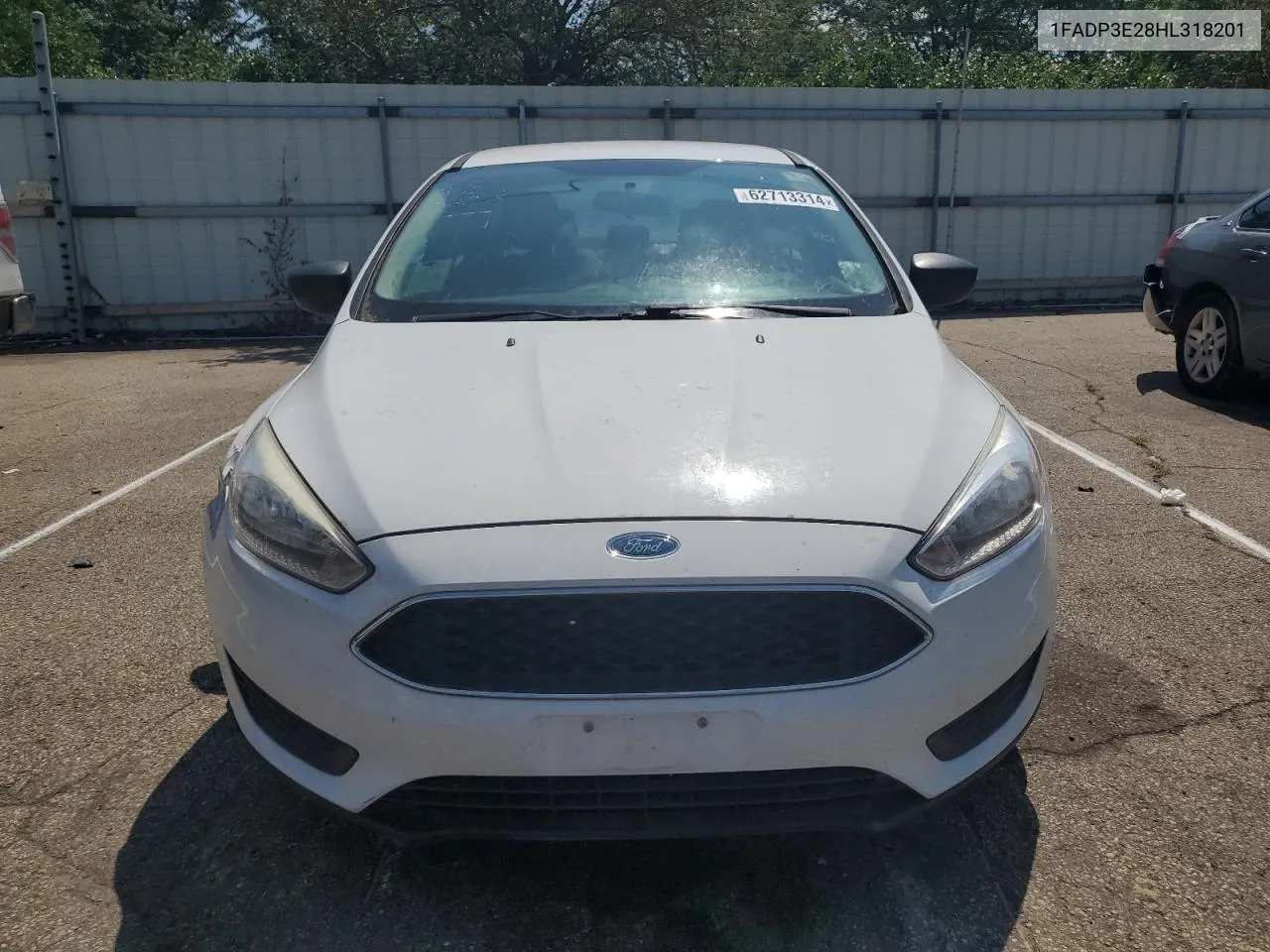 2017 Ford Focus S VIN: 1FADP3E28HL318201 Lot: 62713314