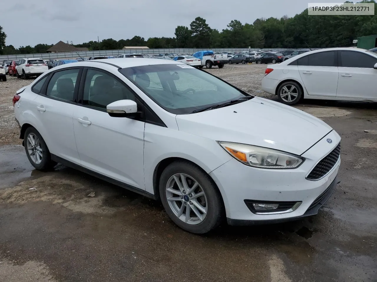 2017 Ford Focus Se VIN: 1FADP3F23HL212771 Lot: 64251364