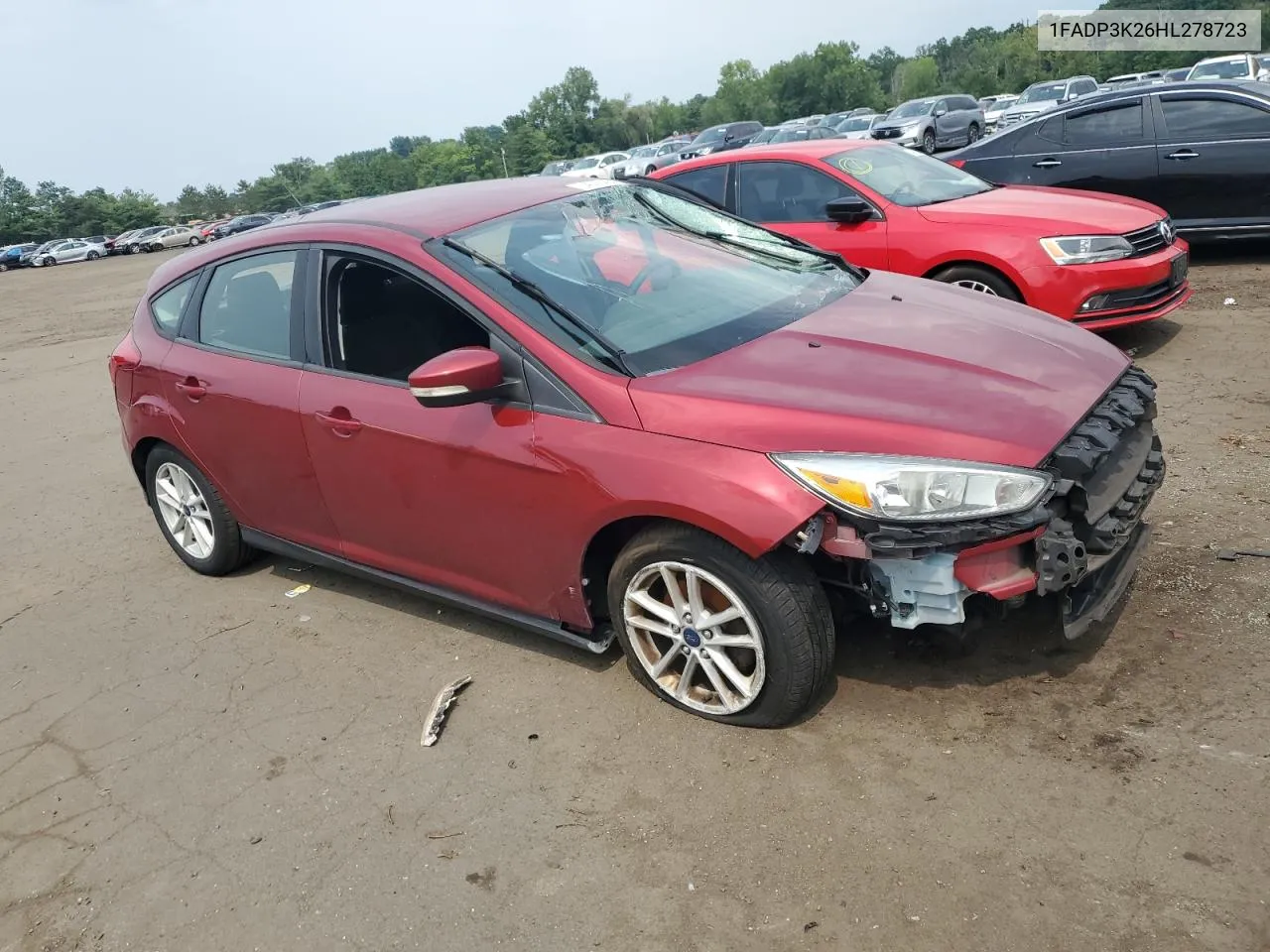 2017 Ford Focus Se VIN: 1FADP3K26HL278723 Lot: 64663464