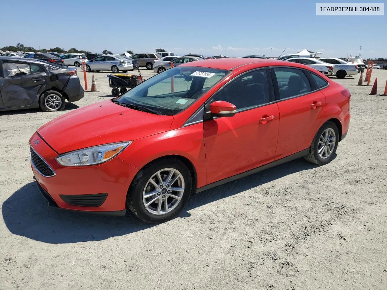 2017 Ford Focus Se VIN: 1FADP3F28HL304488 Lot: 64707934