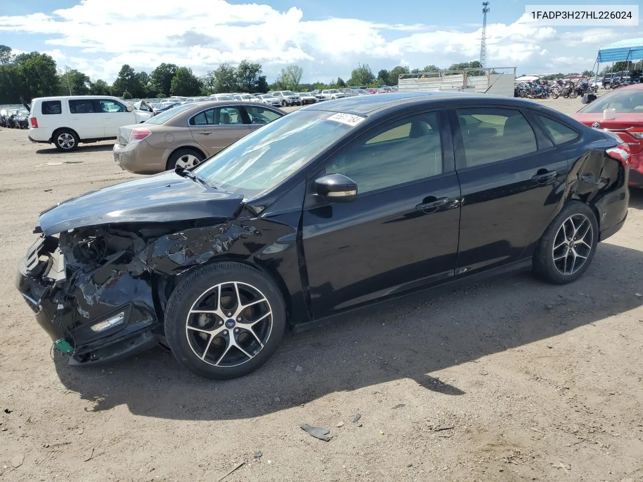 2017 Ford Focus Sel VIN: 1FADP3H27HL226024 Lot: 65817184