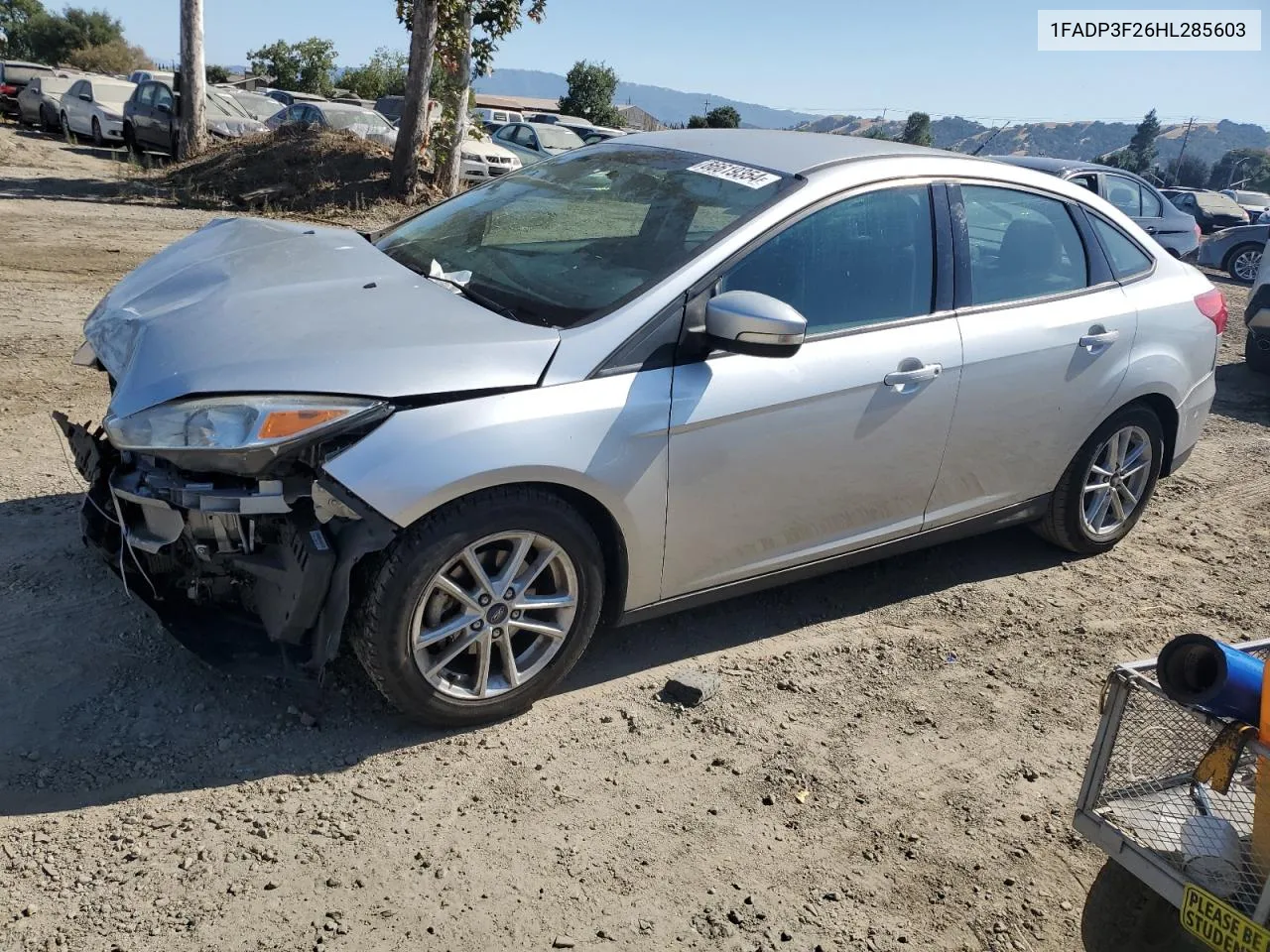 2017 Ford Focus Se VIN: 1FADP3F26HL285603 Lot: 66619354