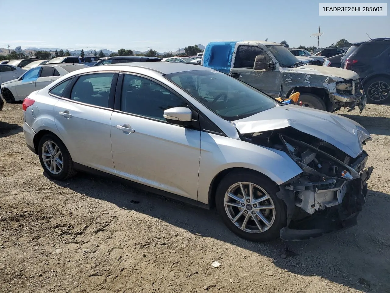 2017 Ford Focus Se VIN: 1FADP3F26HL285603 Lot: 66619354