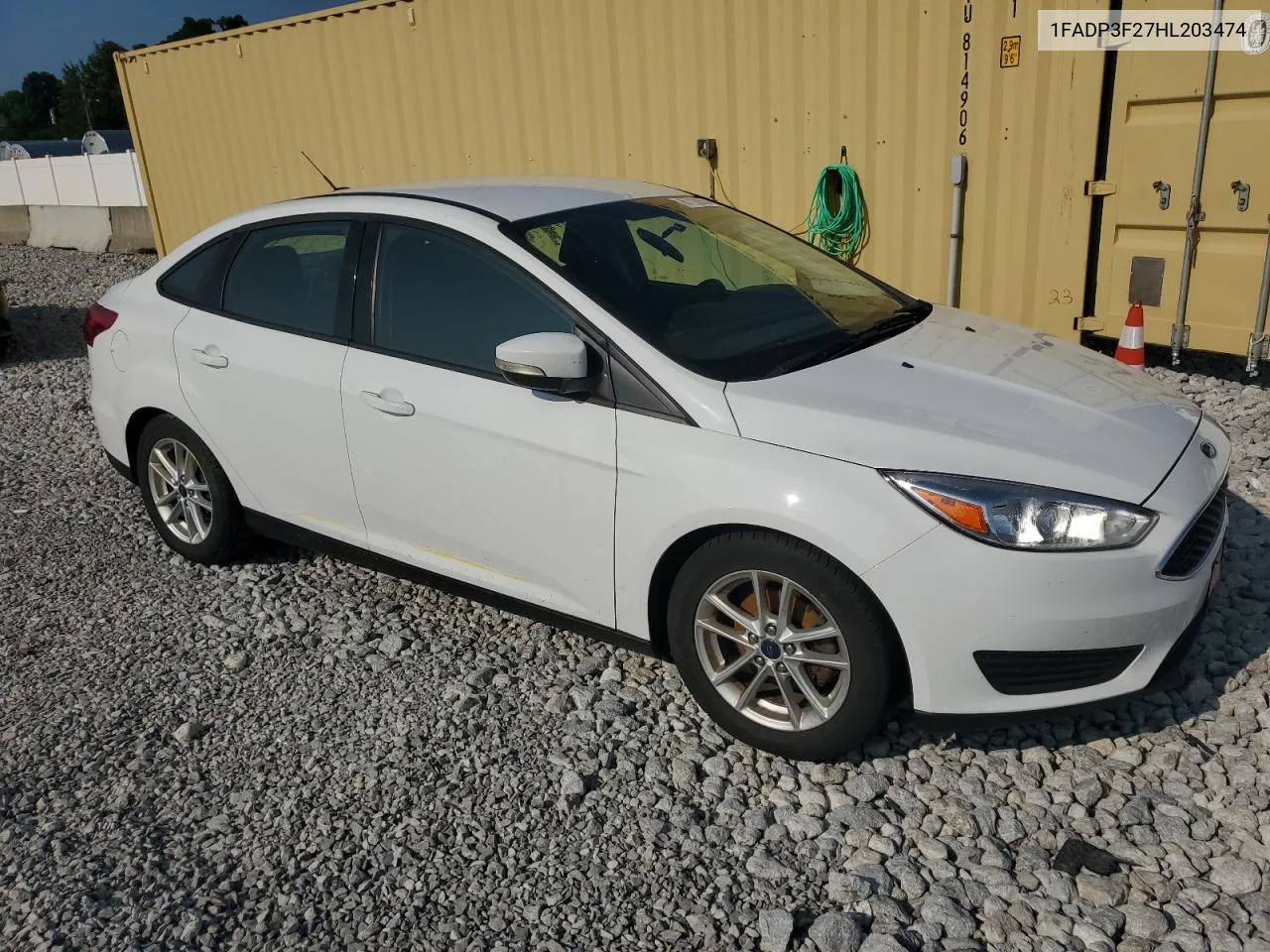 2017 Ford Focus Se VIN: 1FADP3F27HL203474 Lot: 67128534