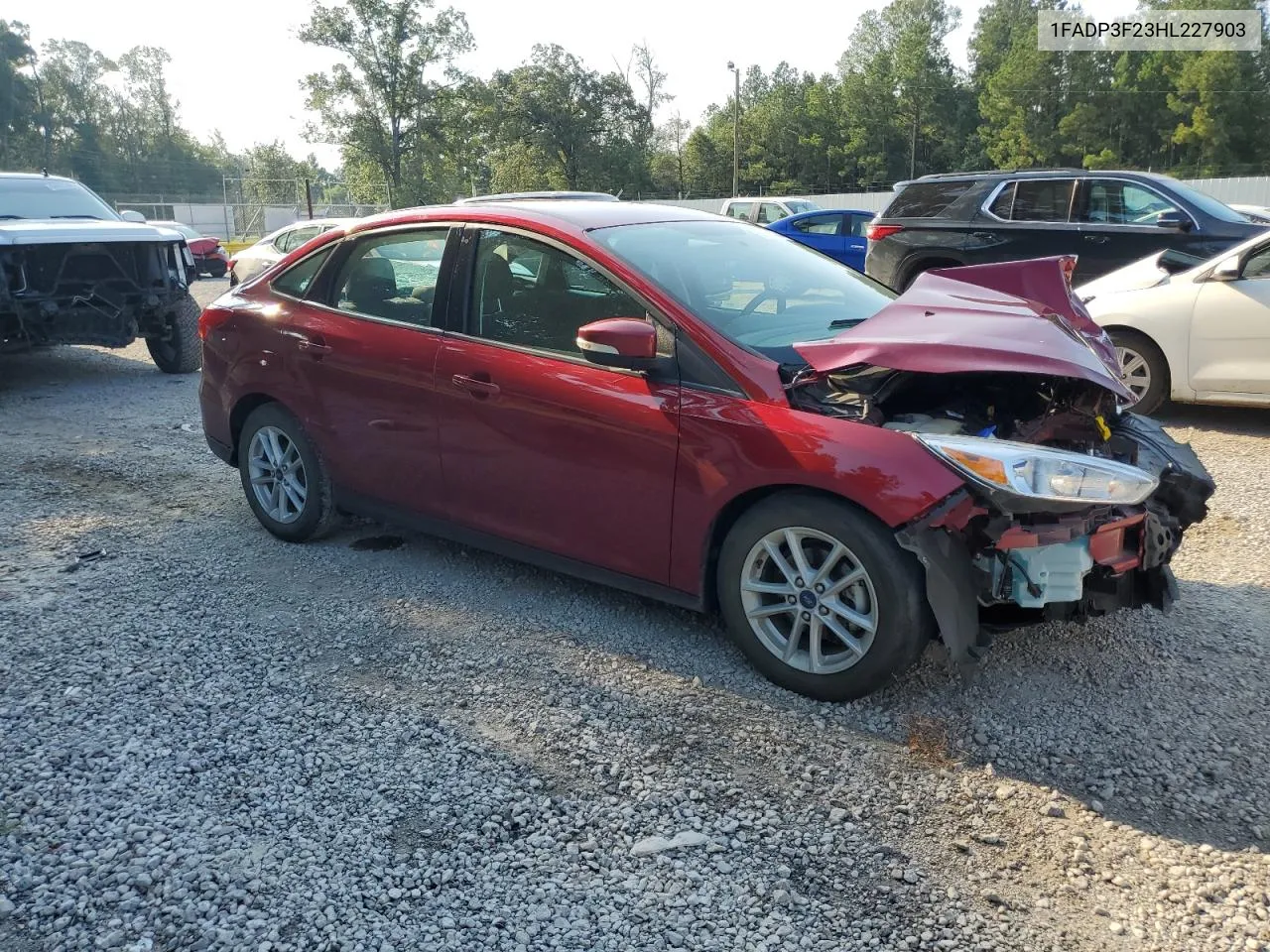 2017 Ford Focus Se VIN: 1FADP3F23HL227903 Lot: 67153764