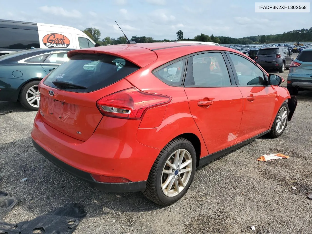 2017 Ford Focus Se VIN: 1FADP3K2XHL302568 Lot: 67180624