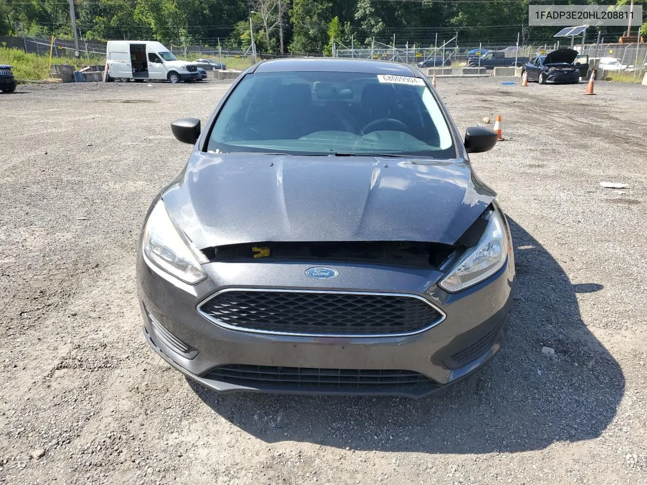 2017 Ford Focus S VIN: 1FADP3E20HL208811 Lot: 68009904