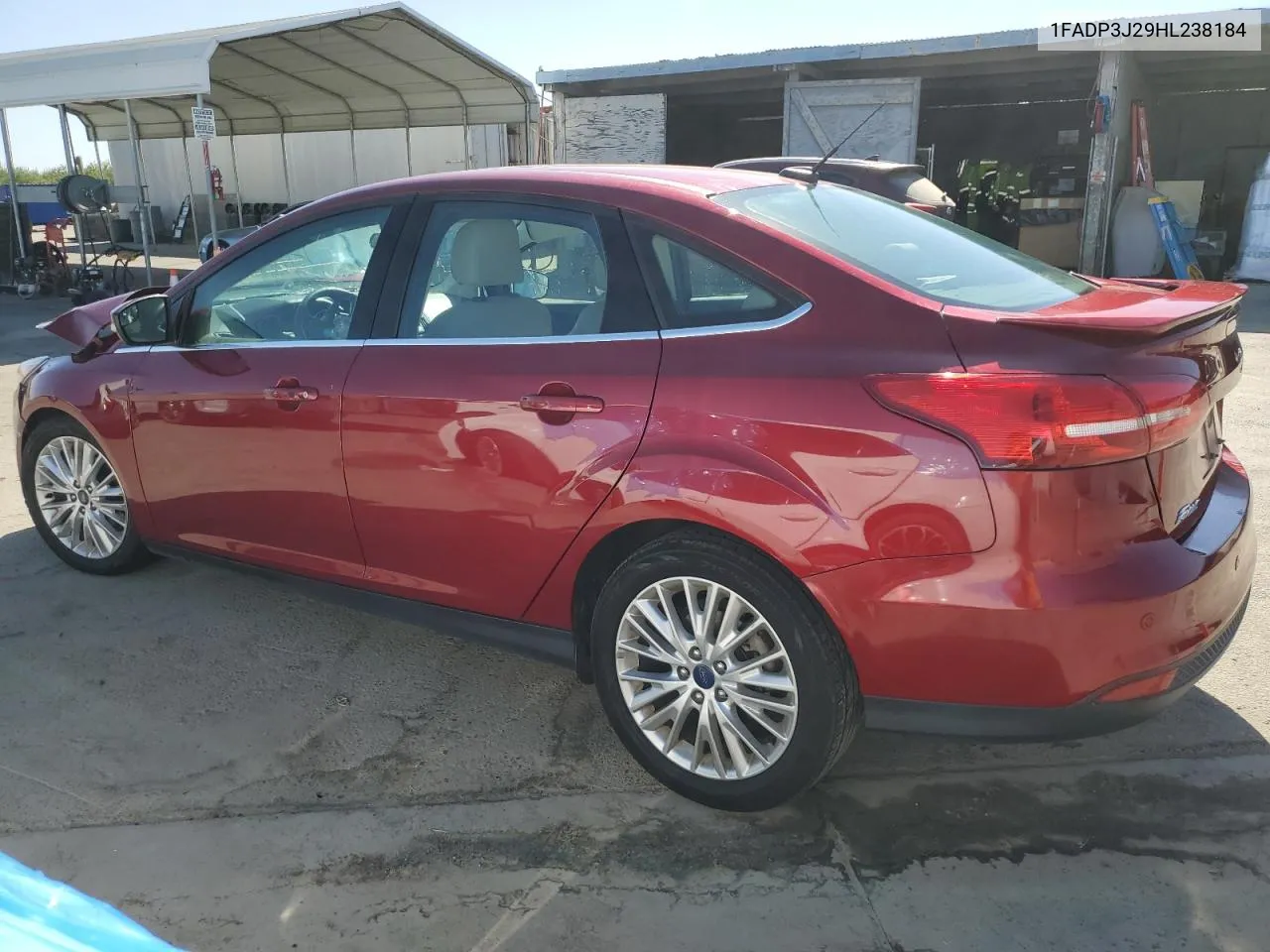 2017 Ford Focus Titanium VIN: 1FADP3J29HL238184 Lot: 68312764