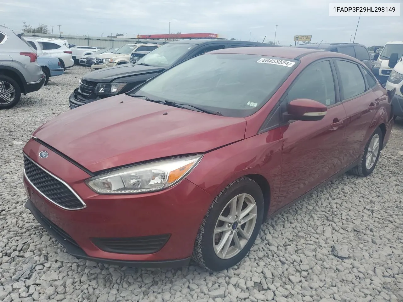 2017 Ford Focus Se VIN: 1FADP3F29HL298149 Lot: 68453524