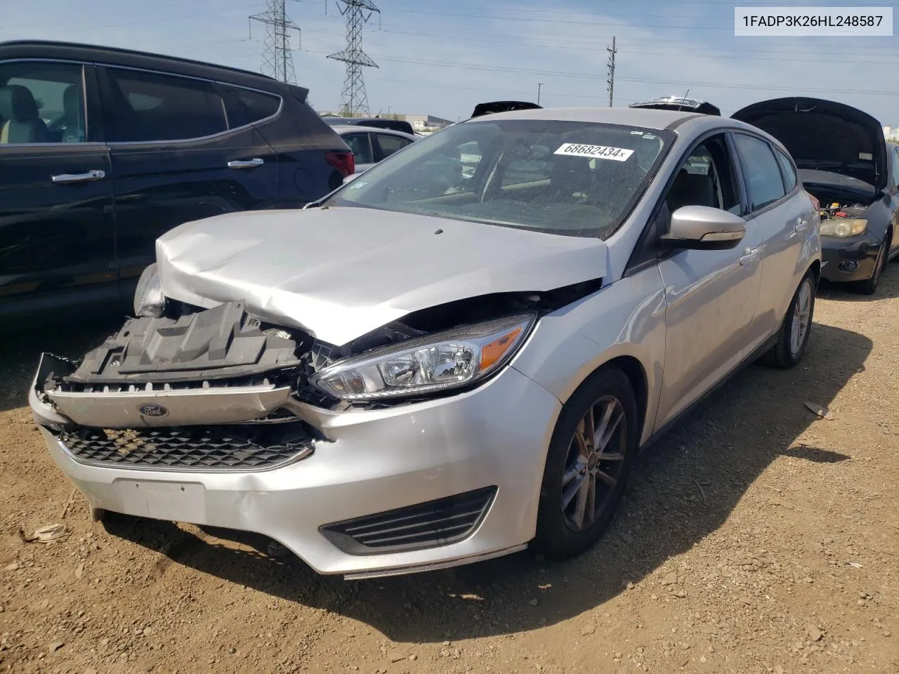 2017 Ford Focus Se VIN: 1FADP3K26HL248587 Lot: 68682434