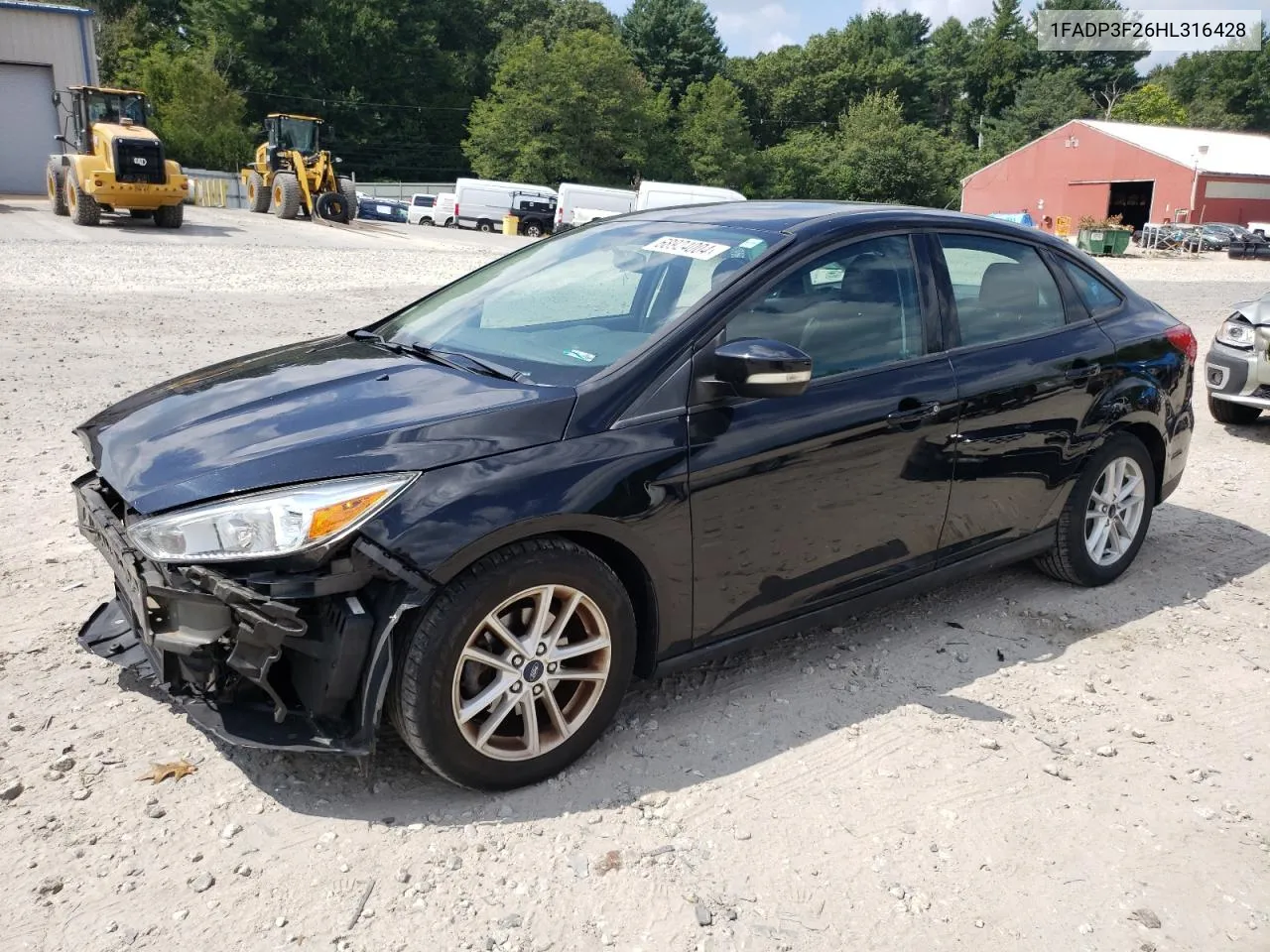 2017 Ford Focus Se VIN: 1FADP3F26HL316428 Lot: 68924004