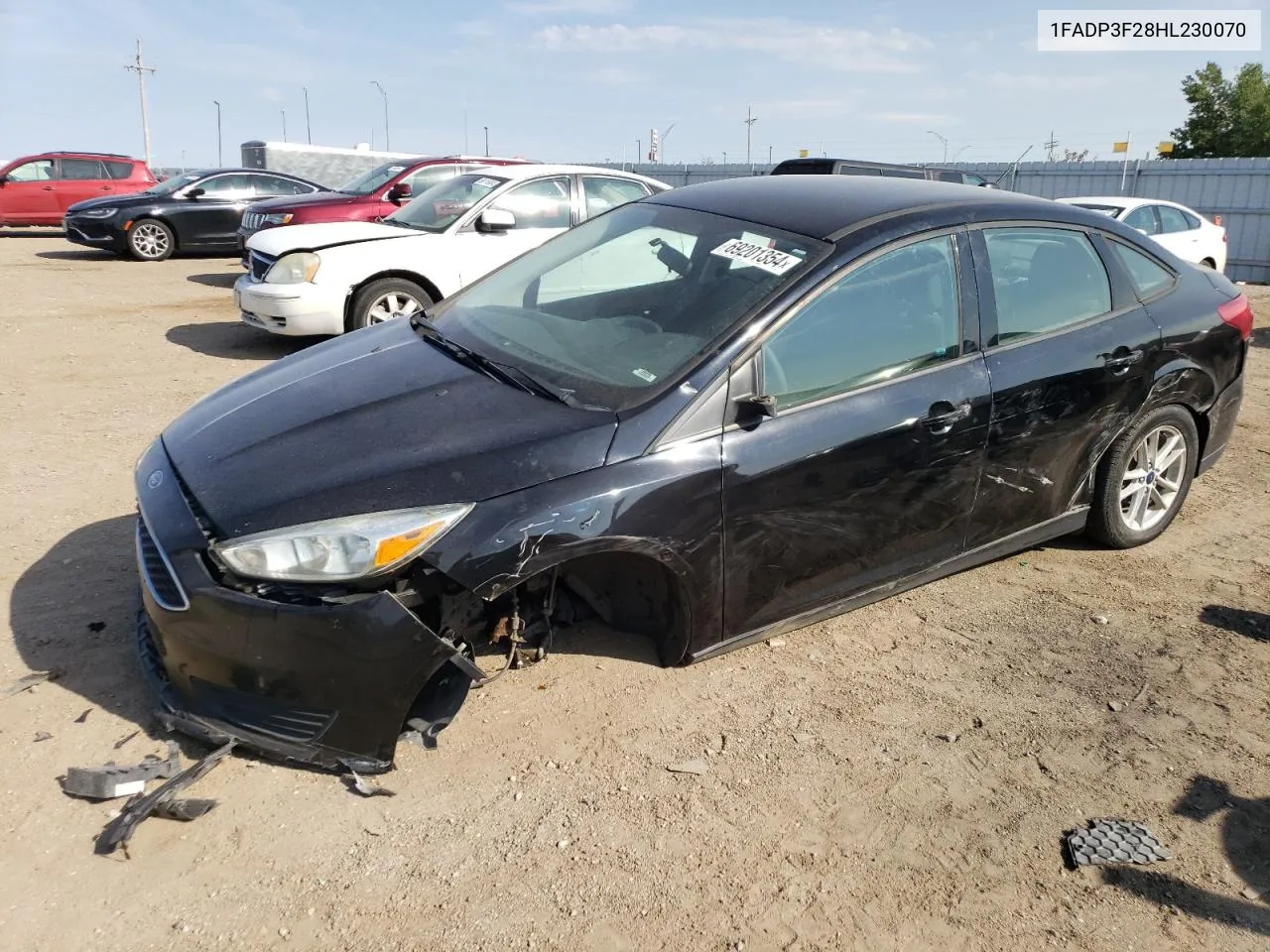 2017 Ford Focus Se VIN: 1FADP3F28HL230070 Lot: 69201354