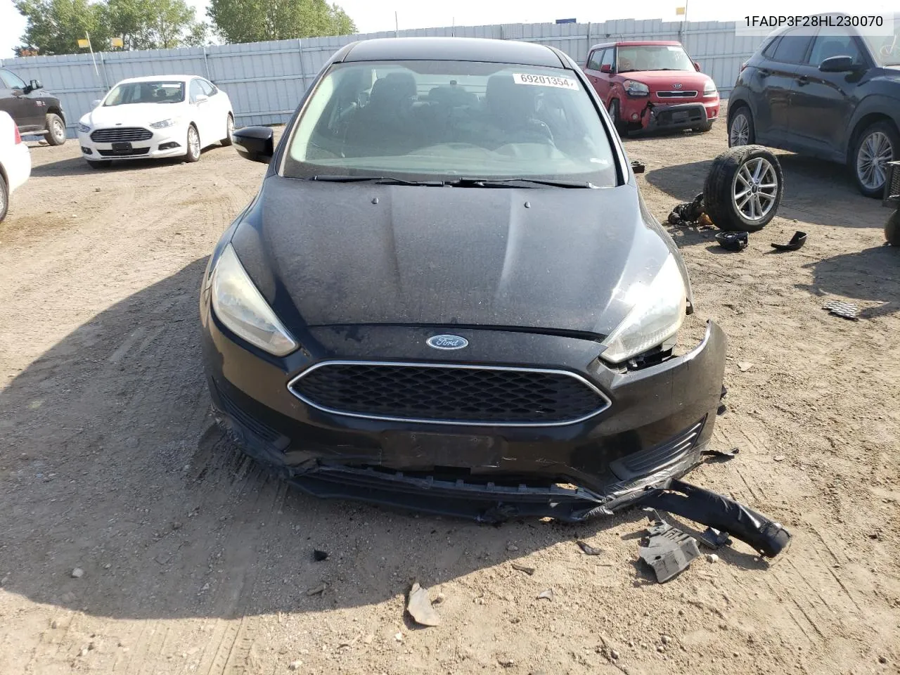 2017 Ford Focus Se VIN: 1FADP3F28HL230070 Lot: 69201354