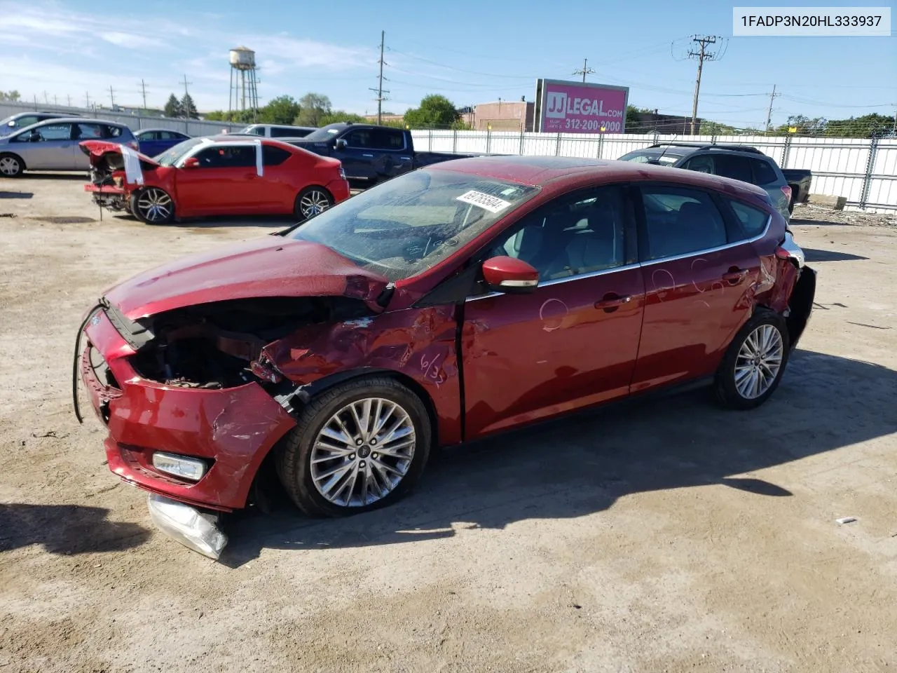 1FADP3N20HL333937 2017 Ford Focus Titanium