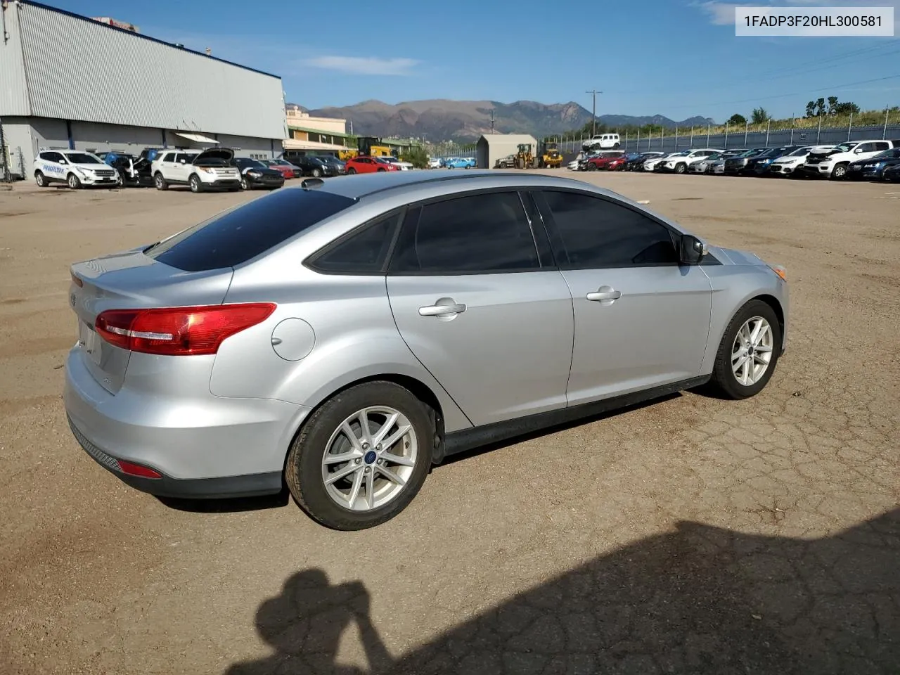 2017 Ford Focus Se VIN: 1FADP3F20HL300581 Lot: 69829254