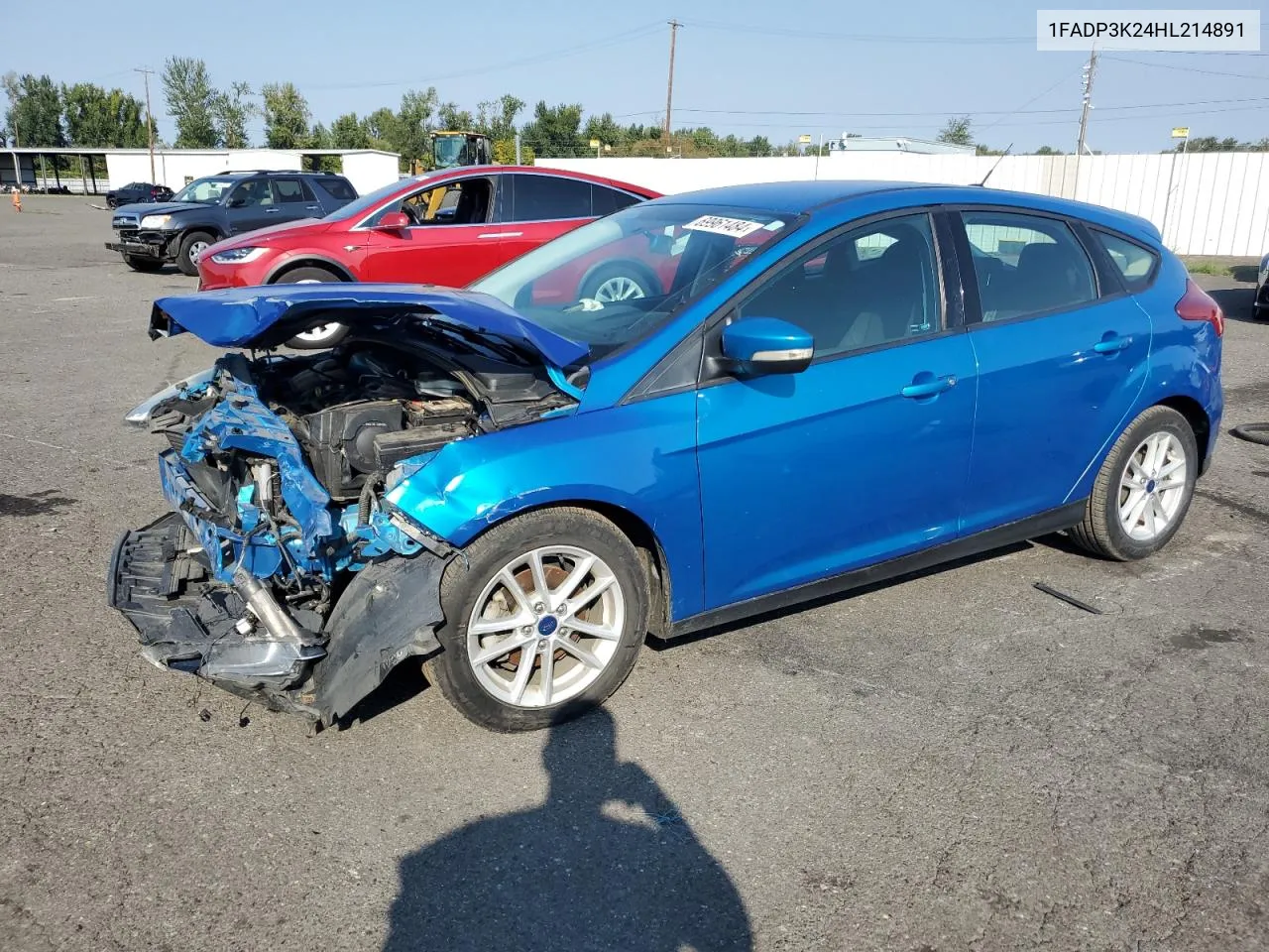 2017 Ford Focus Se VIN: 1FADP3K24HL214891 Lot: 69961484