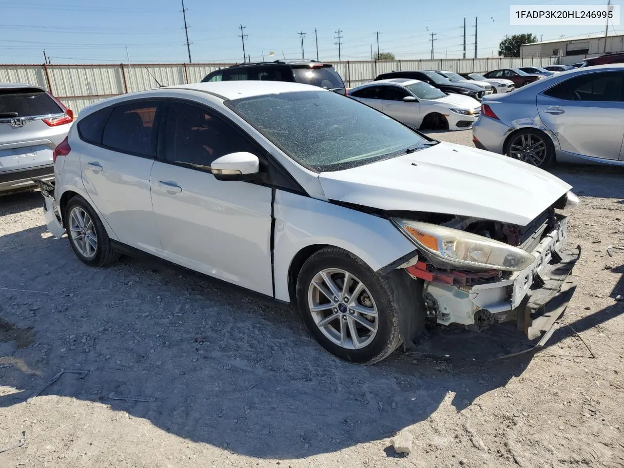 2017 Ford Focus Se VIN: 1FADP3K20HL246995 Lot: 70205754