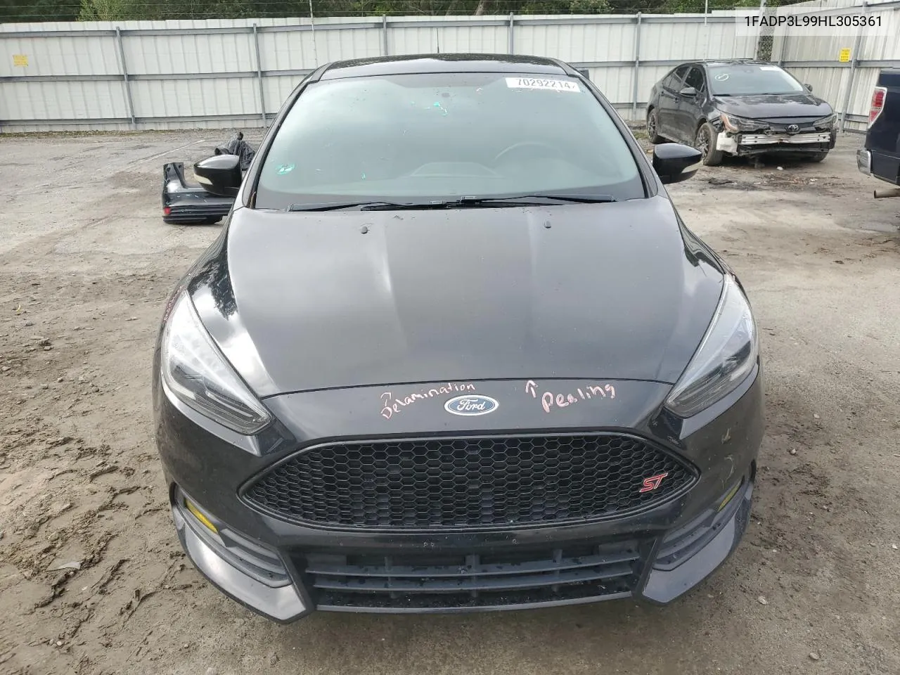 2017 Ford Focus St VIN: 1FADP3L99HL305361 Lot: 70292214