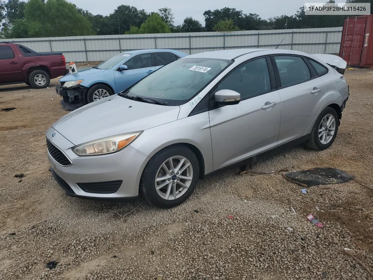 2017 Ford Focus Se VIN: 1FADP3F28HL315426 Lot: 70318174