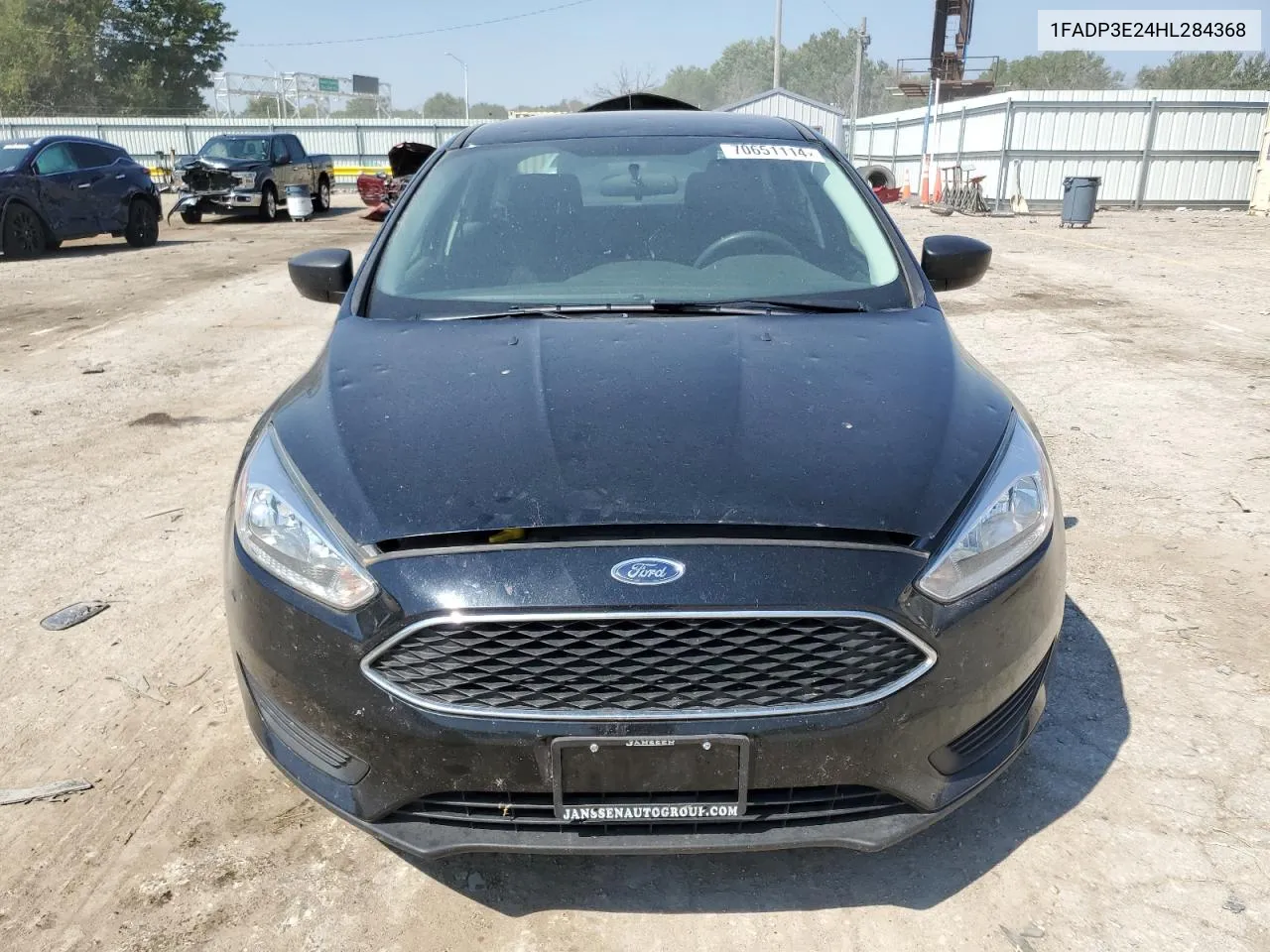 2017 Ford Focus S VIN: 1FADP3E24HL284368 Lot: 70651114