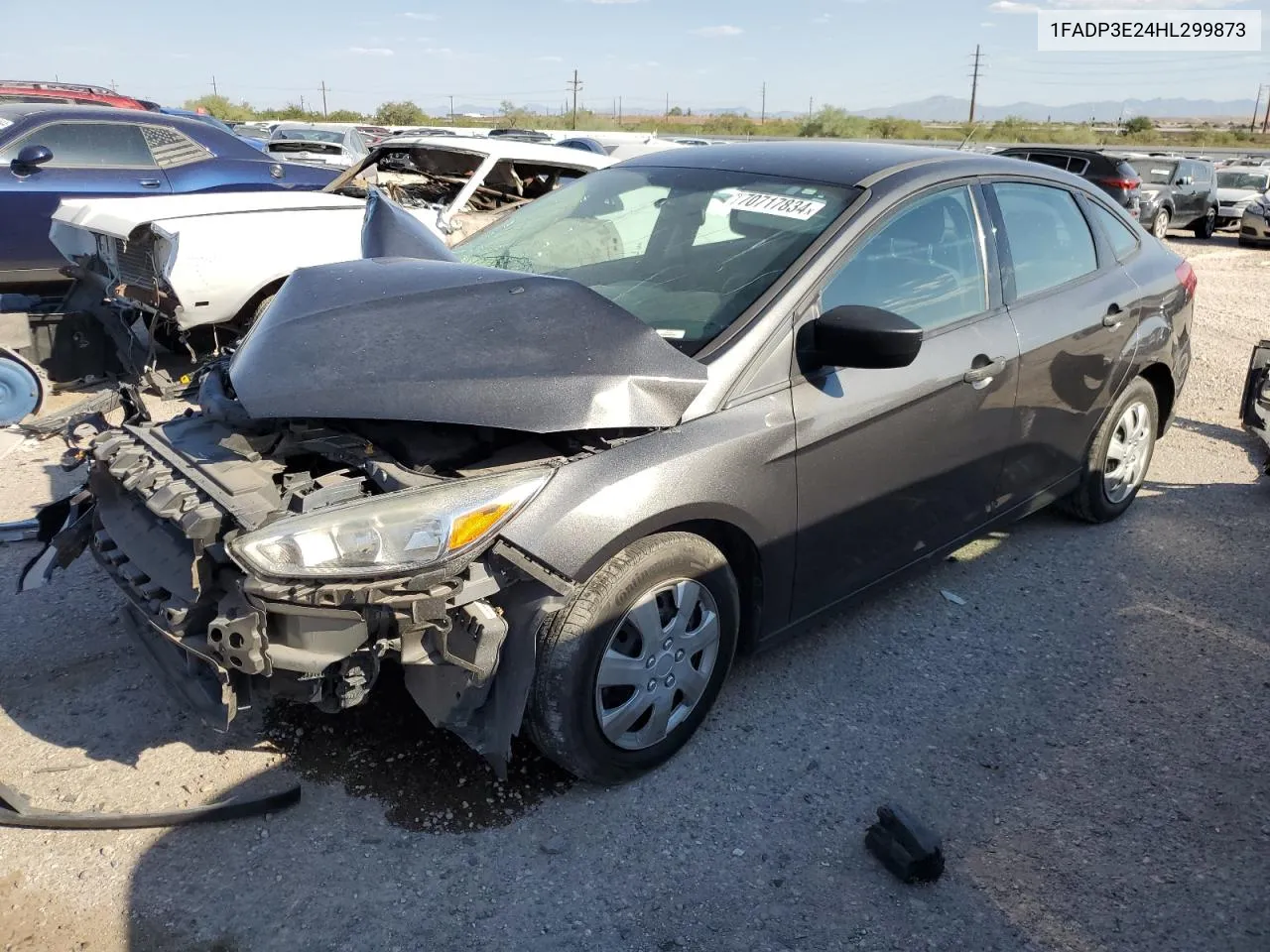 2017 Ford Focus S VIN: 1FADP3E24HL299873 Lot: 70717834