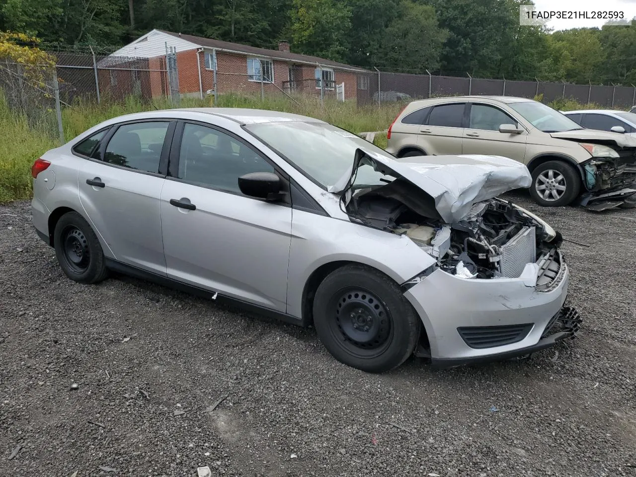 2017 Ford Focus S VIN: 1FADP3E21HL282593 Lot: 70853194