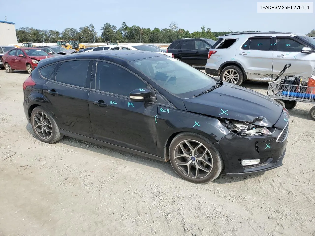 2017 Ford Focus Sel VIN: 1FADP3M25HL270111 Lot: 71016114