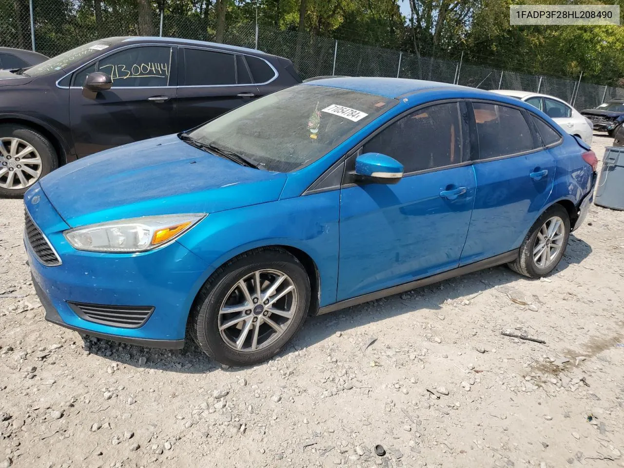 2017 Ford Focus Se VIN: 1FADP3F28HL208490 Lot: 71054784