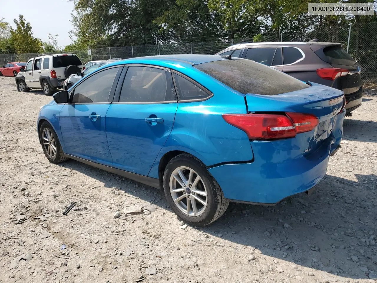 2017 Ford Focus Se VIN: 1FADP3F28HL208490 Lot: 71054784