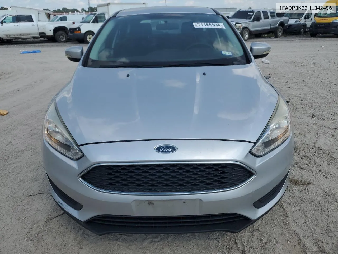 1FADP3K22HL342496 2017 Ford Focus Se