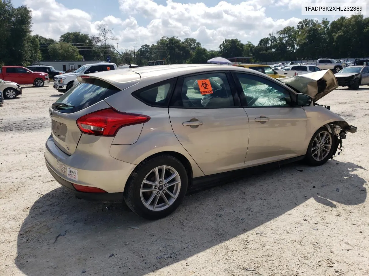 2017 Ford Focus Se VIN: 1FADP3K2XHL232389 Lot: 71273684