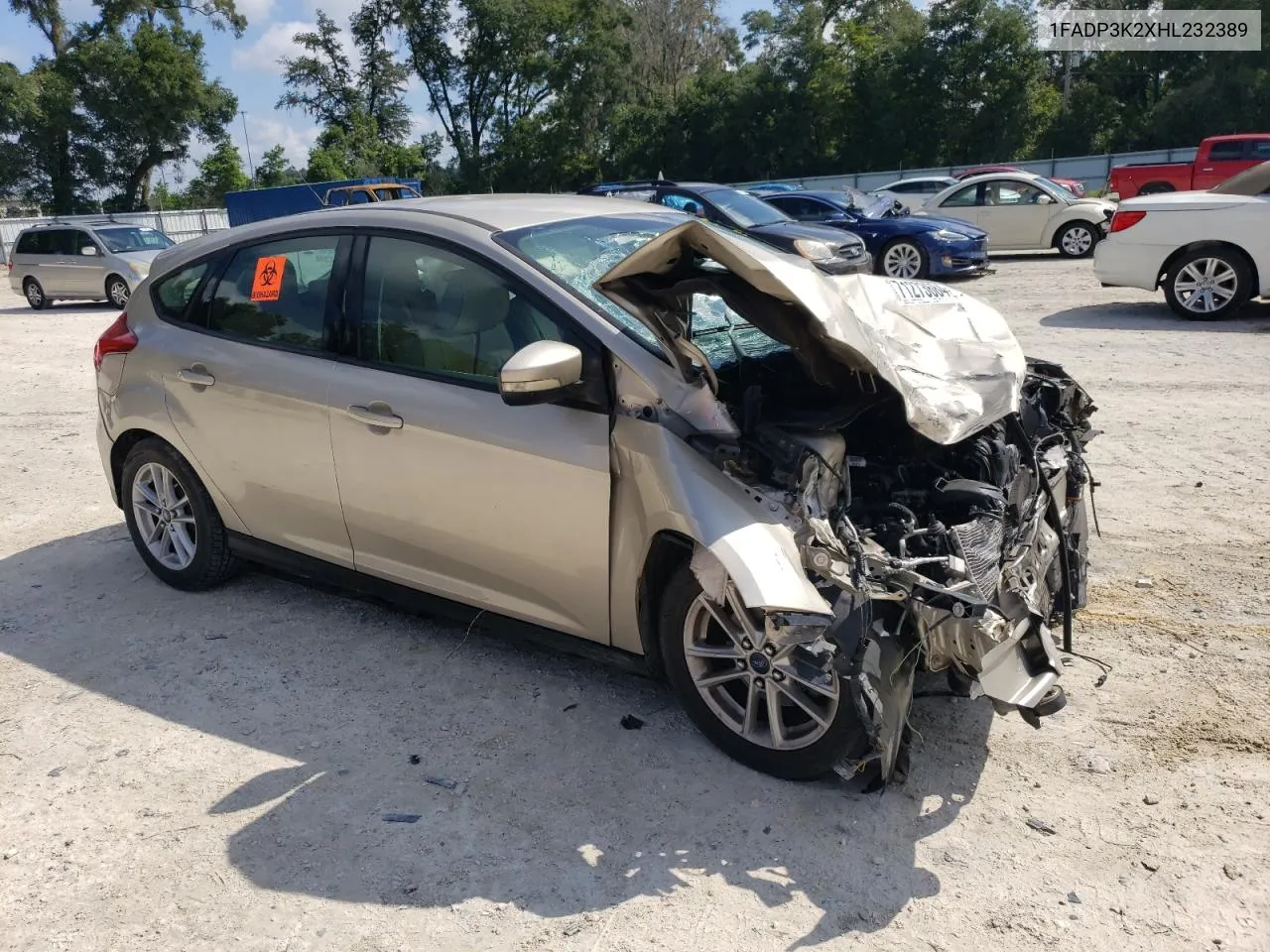 2017 Ford Focus Se VIN: 1FADP3K2XHL232389 Lot: 71273684