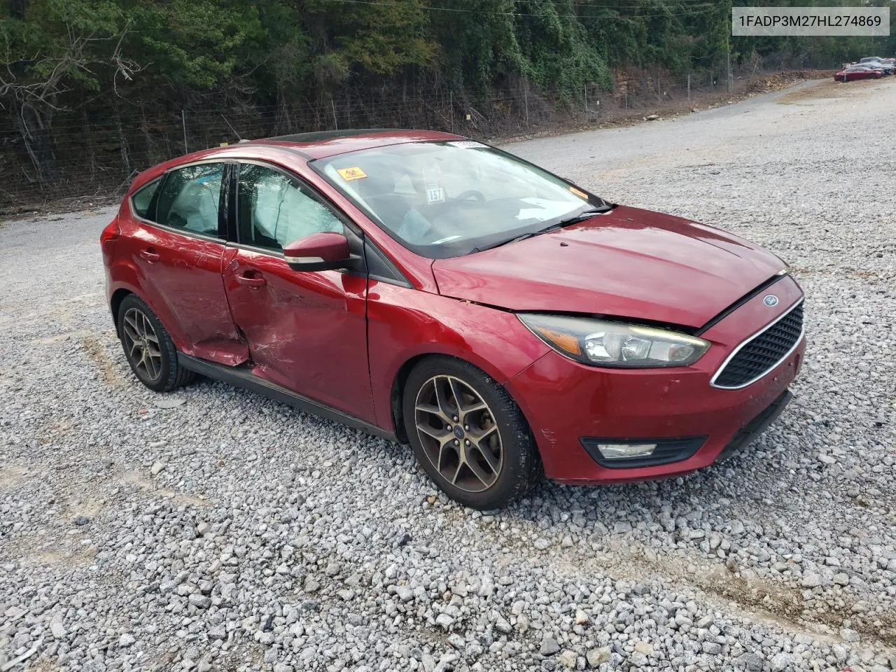 2017 Ford Focus Sel VIN: 1FADP3M27HL274869 Lot: 71655904