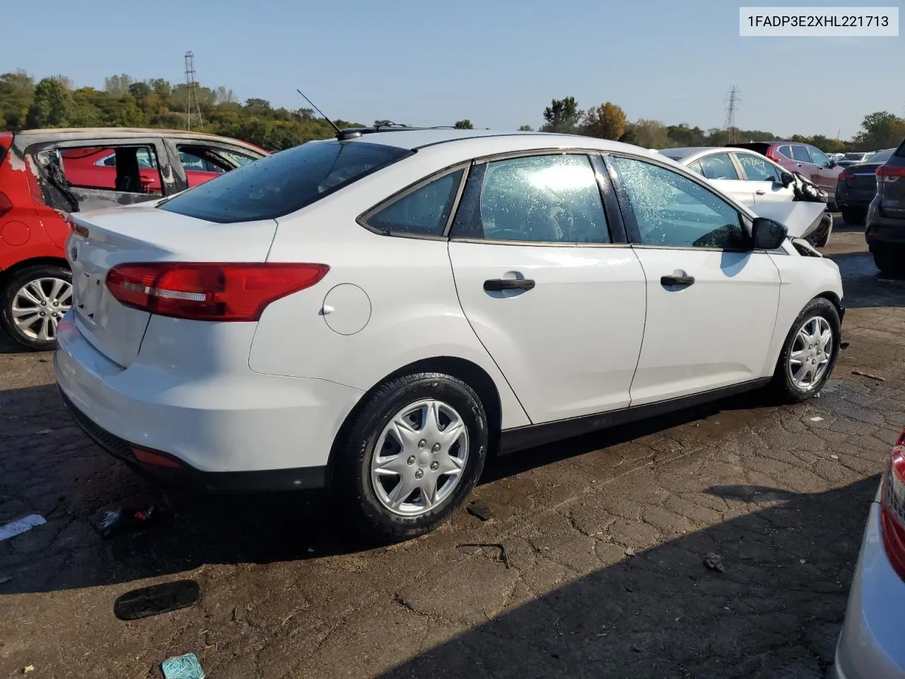 2017 Ford Focus S VIN: 1FADP3E2XHL221713 Lot: 71668624